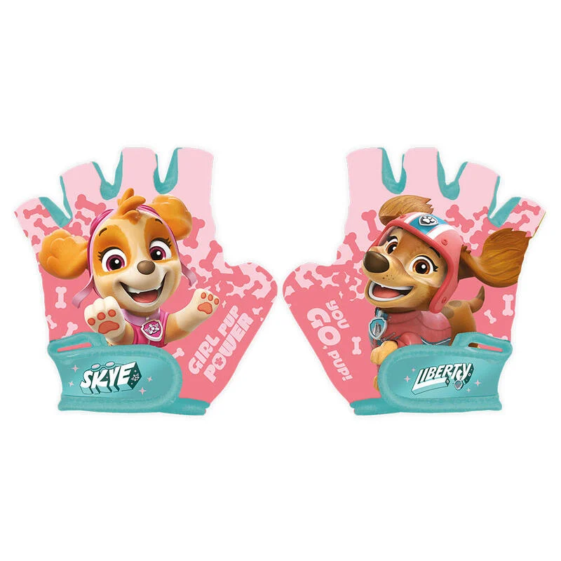 Mädchen-Fahrradhandschuhe Paw Patrol, rosa