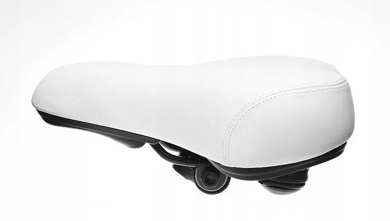 Weißer Fahrradsattel ONYX Citi Elastomer