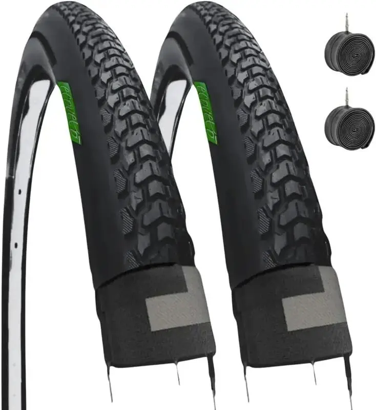 2 Reifen 700x40C (42-622)+Schläuche, Reifen Fahrrad Semi-Slick 700x40C MTB EV