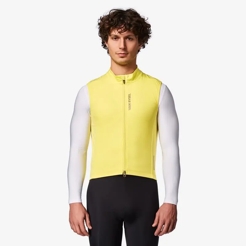 Rennrad Windweste Herren „RCR“ gelb