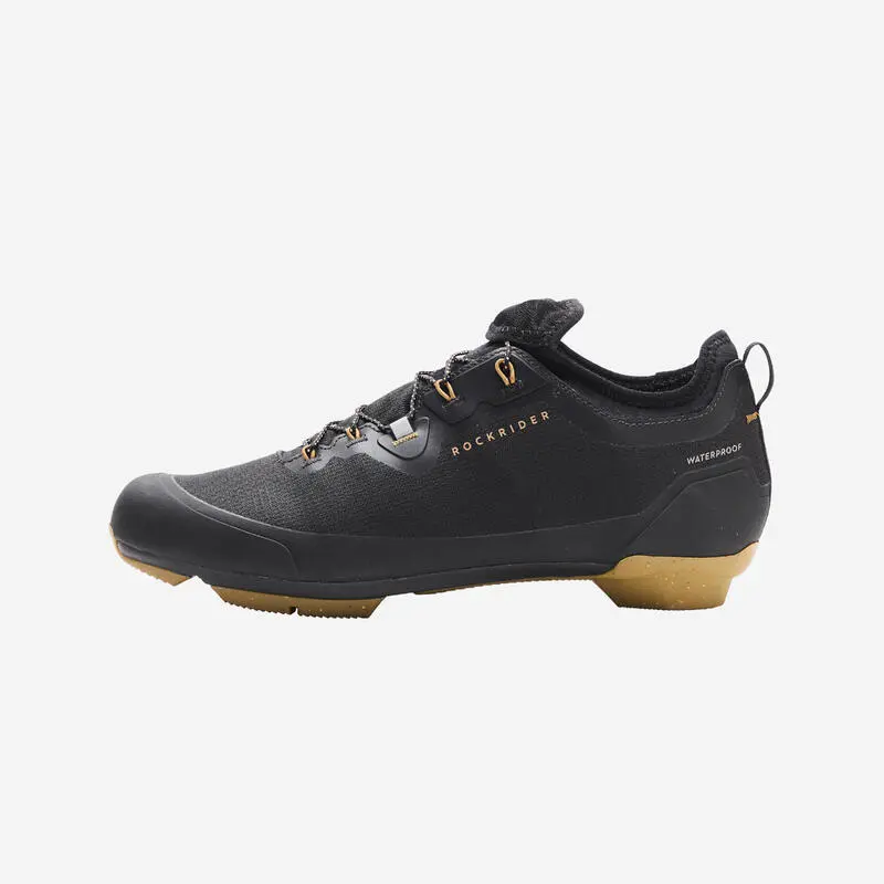 Fahrradschuhe Gravel wasserdicht 900 schwarz
