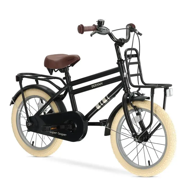 Cooper Kinderfahrrad 16 Zoll - Verstellbarer Lenker und Sattel - Schwarz