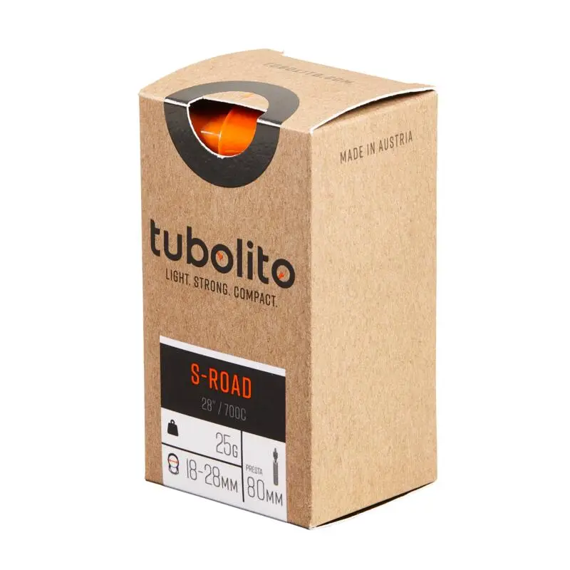 Fahrradschlauch Tubolito S-Tubo-Road 700 × 18/28 Presta Ventil 80 mm