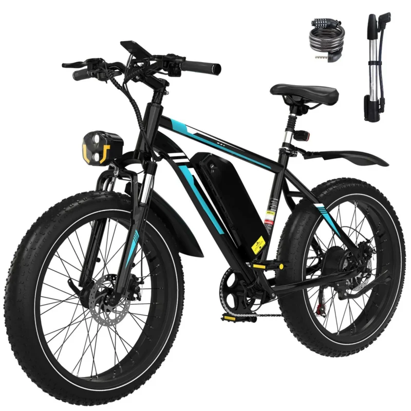 E-Bike Mountainbike 26 x 4,0 Zoll Fatbike, E-MTB Elektrofahrrad, 720Wh