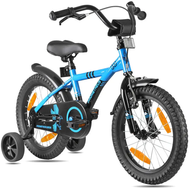 Kinderfahrrad 16 Zoll ab 4 Jahren mit Rücktritt & Stützrädern – HAWK