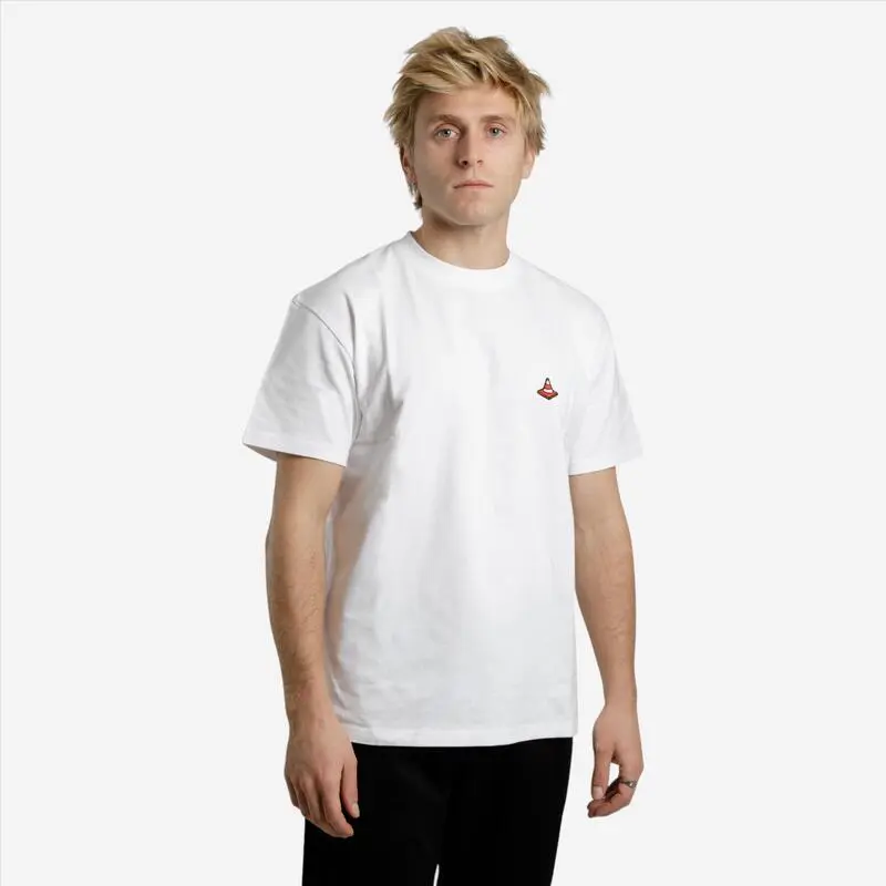 T-Shirt Skateboard - TS500 Traffic weiß