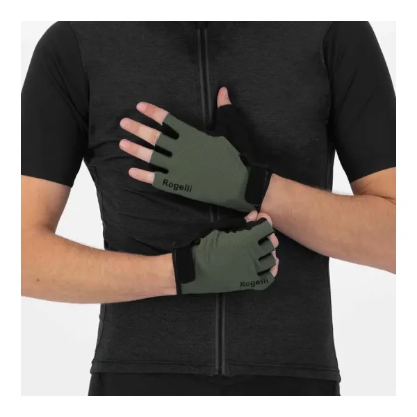 Fahrradhandschuhe Kurzfinger Sommer Core Herren Armeegrün
