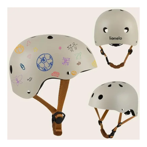 Lionelo Kinderhelm Verstellbar 50–56 cm ABS EPS Belüftet