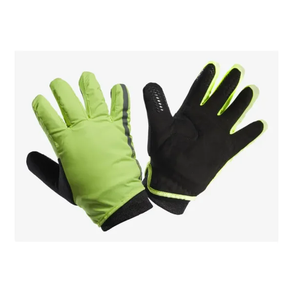 Fahrrad Handschuhe Winter 500 Kinder neongelb