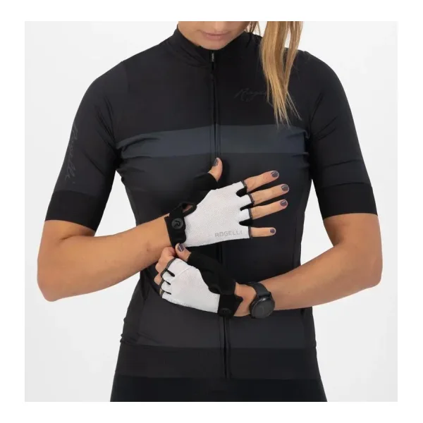 Fahrradhandschuhe Kurzfinger Sommer Core Damen Weiß