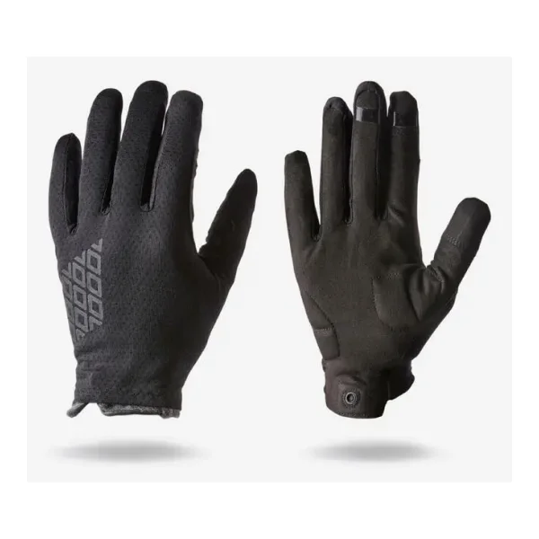 Fahrrad Handschuhe atmungsaktiv MTB 100 schwarz