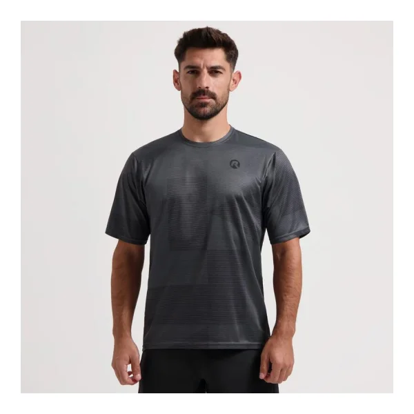 Radtrikot Kurzarm MTB Trikot Herren Grau