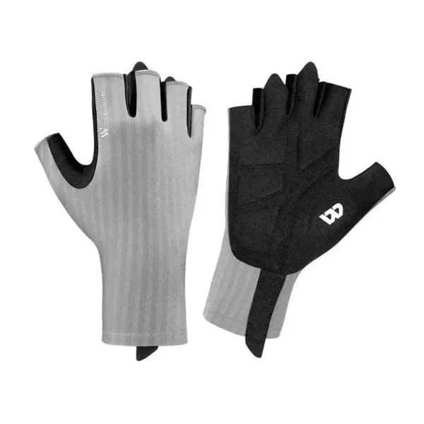 Atmungsaktive Anti-Rutsch-Halbfingerhandschuhe Für Unisex - Grau