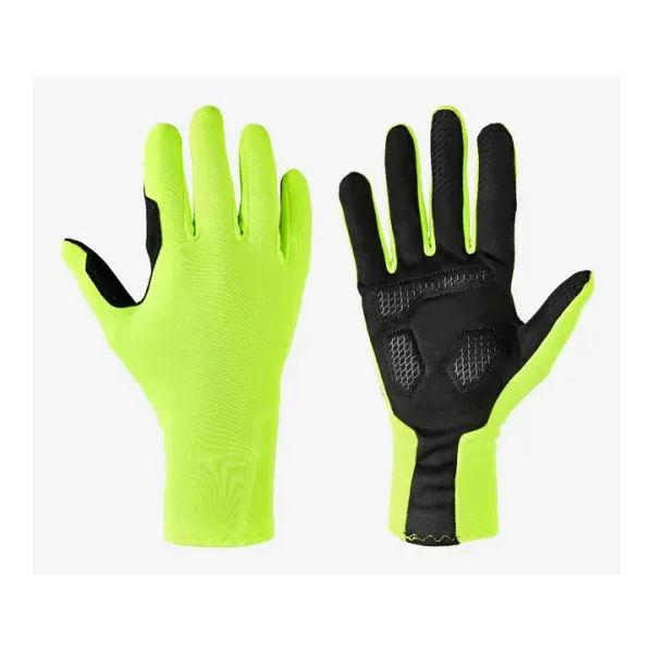 Fahrrad Handschuhe Übergangszeit „EDR“ neongelb