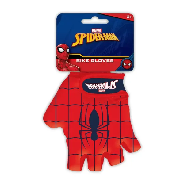 Jungen-Fahrradhandschuhe Spider-Man, rot