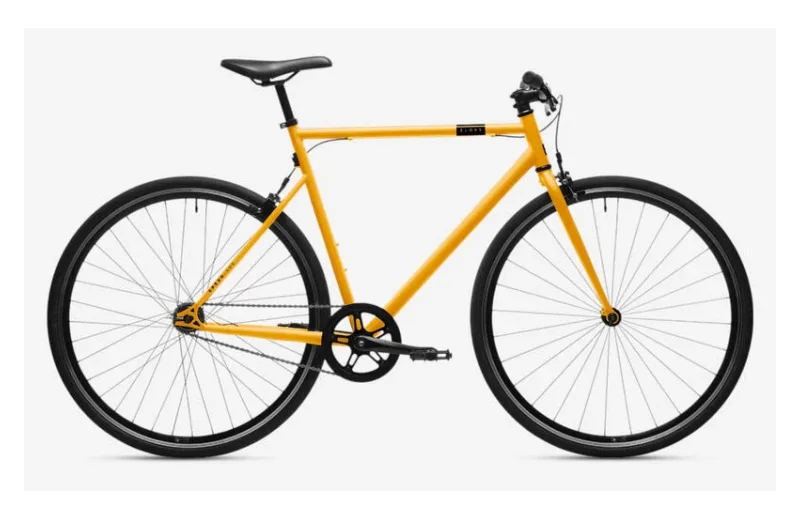 City Bike 28 Zoll Elops Speed 500 Singlespeed/Fixie gelb