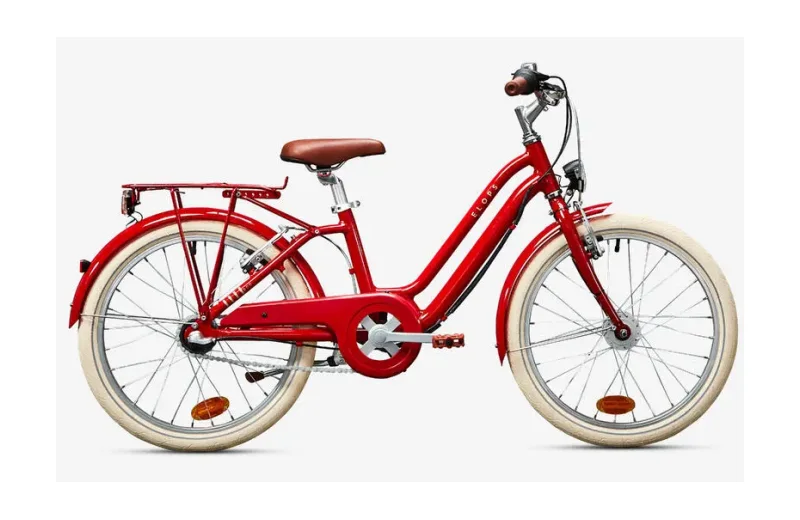 Kinderfahrrad City Bike 20 Zoll Elops 900 rot