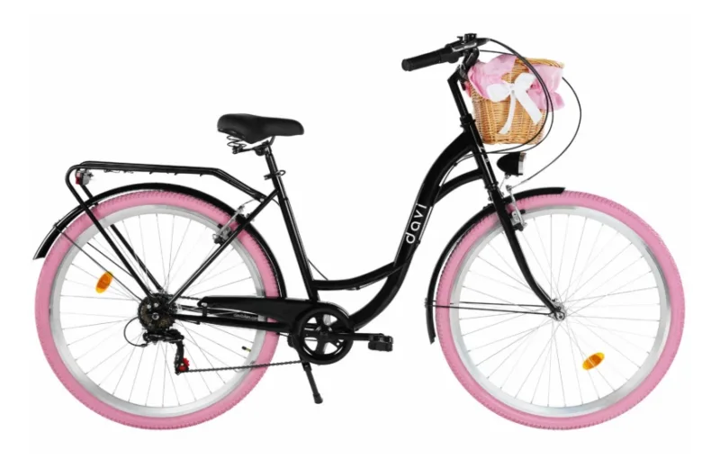City Bike 28 Zoll Davi Emma 18 Zoll Shimano 7 Gänge 160-185 cm Mit Korb