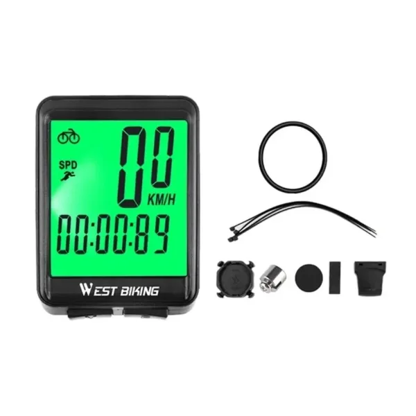 Fahrradcomputer drahtlos für MTB Rennrad beleuchtetes Display wasserdicht