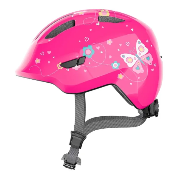 Fahrradhelm Abus Smiley 3.0 Kinder pink butterfly