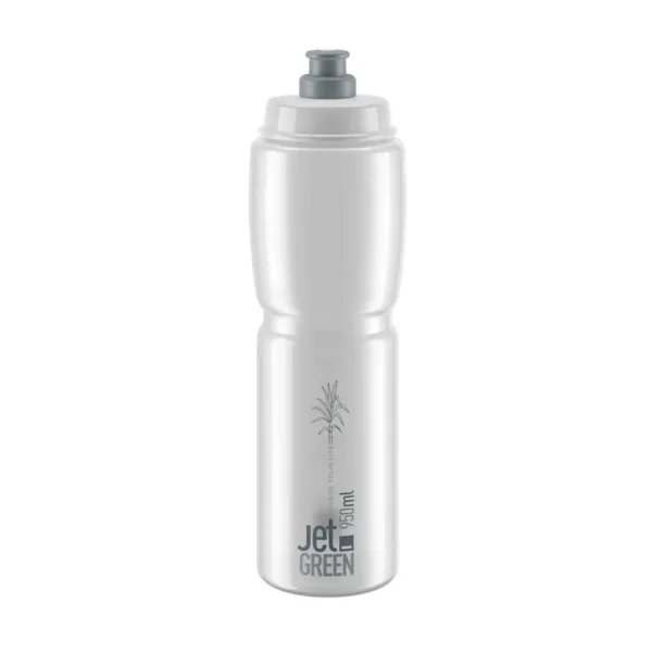 Elite Trinkflasche Jet Green 950ml, klar/grau, Biokunststoff