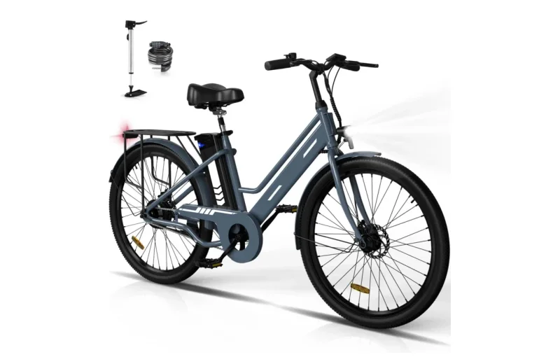 E-Bike City E-Bike 27,5 Zoll, Tiefeinsteiger Elektrofahrrad, 100 km, BK8SL