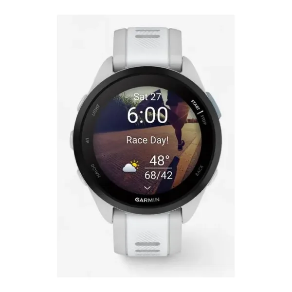 Forerunner 165 GPS Uhr hellgrau/weiß