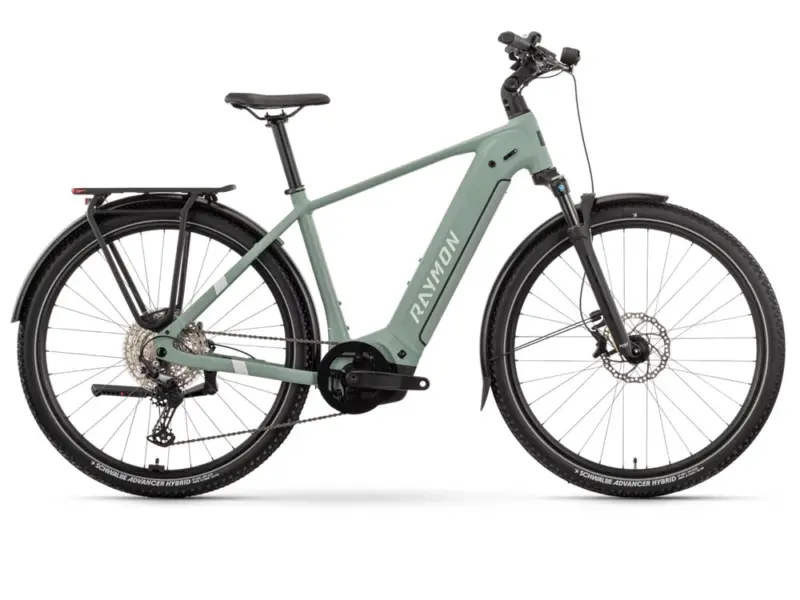 Raymon Tahona Pro High | Trekking E-Bike | 29" | 800Wh Bosch Performance CX | mint / cotton / violet Größe: 46 cm