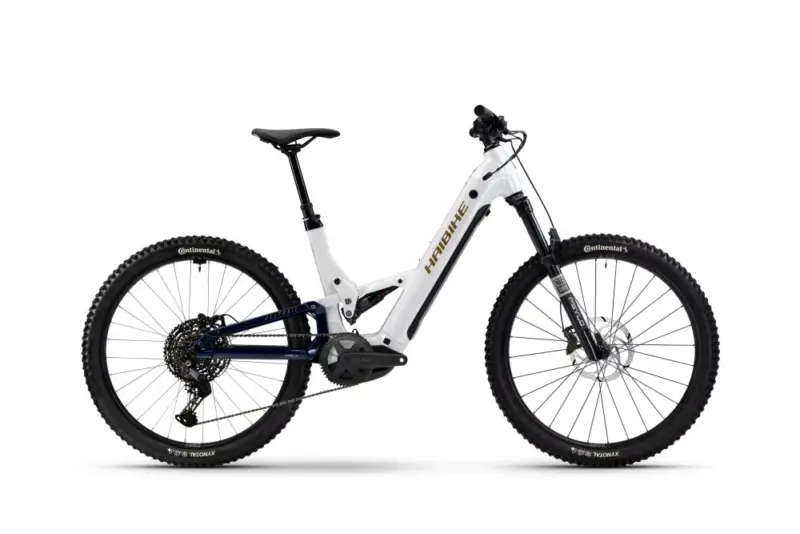 Haibike AllTrail 8 Low | E-MTB Fully | 27.5" | 800Wh Bosch CX | white / blue / gold Größe: 45 cm