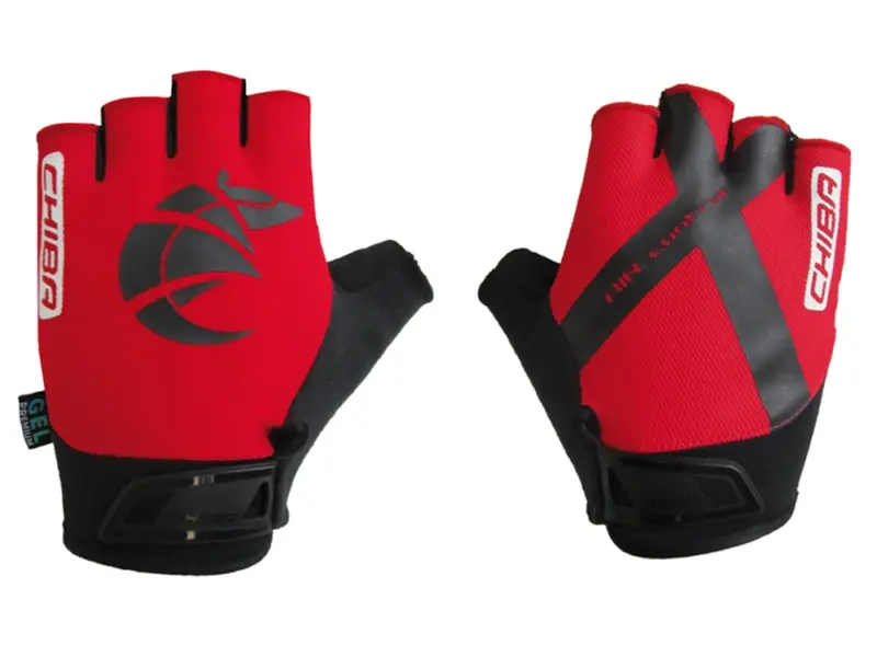 Chiba Air Fahrradhandschuhe (rot) Größe:XS