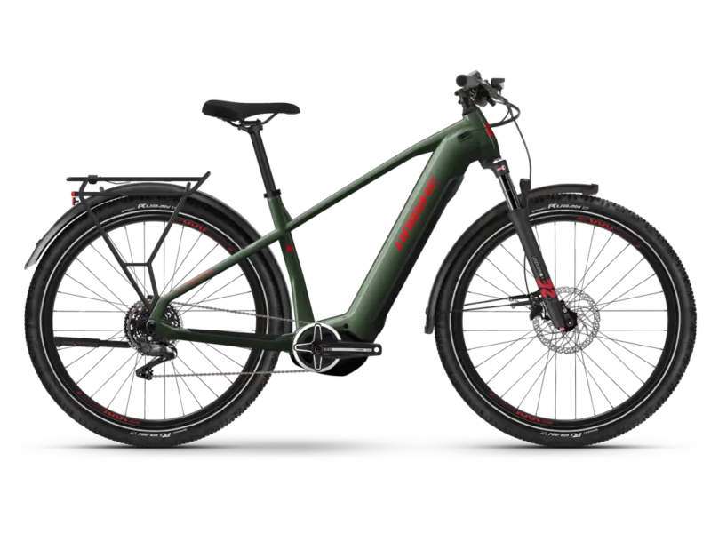 Haibike Trekking 5 High | Trekking E-Bike | 27,5" | 720Wh Yamaha PW-S2 | olivgrün Größe: 45 cm