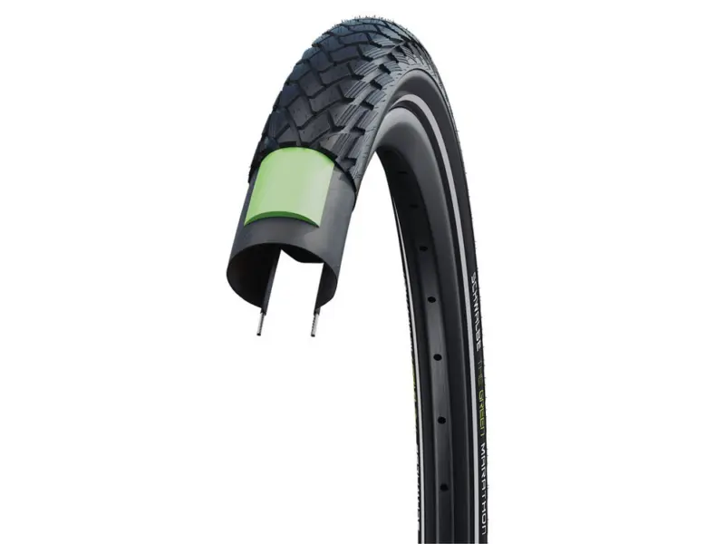 Schwalbe Green Marathon HS620 Fahrradreifen (16" | 1,35" | 35-349 | Reflex | GG | PL | AdxEco | schwarz)