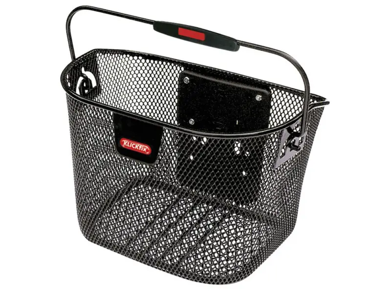 KLICKfix Mini Vorderradkorb (schwarz engmaschig)