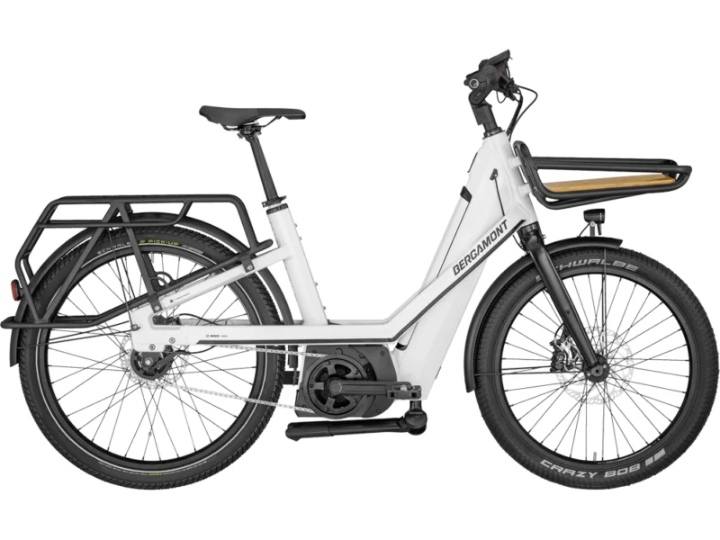 Bergamont E-Cargoville Bakery Expert | E-Lastenrad | 26" | 500Wh Bosch | weiß Größe: 50 cm