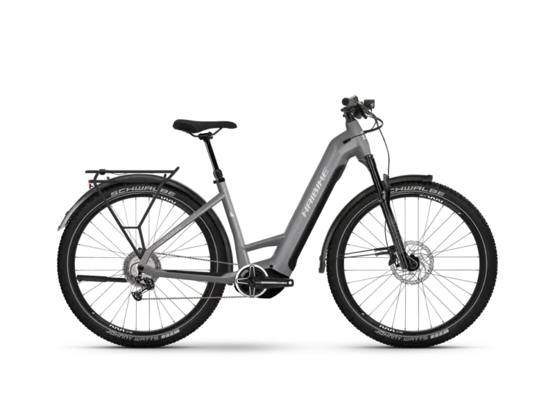 Haibike Trekking 7 Low | Trekking E-Bike | 27,5" | 720Wh Yamaha PW-X3 | urban grau / weiß Größe: 38 cm