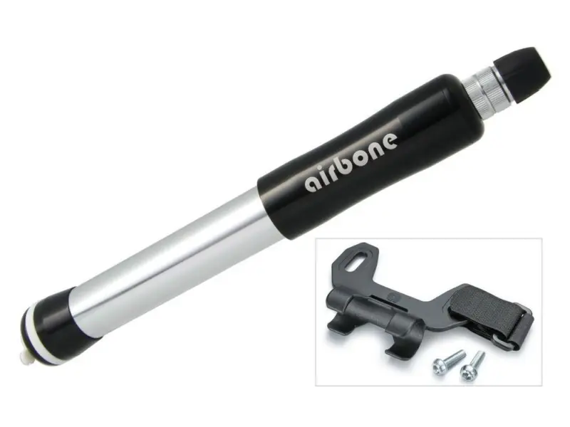 Airbone ZT-508 Mini Luftpumpe (210mm | inklusive Halter | AV/SV/DV | schwarz)