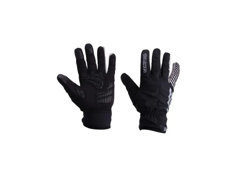 Contec Dense Waterproof Winter Fahrradhandschuhe (schwarz / grau) Größe:M