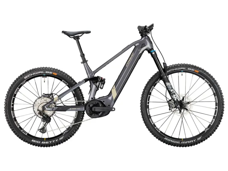 Conway Xyron S 8.9 MX Carbon | E-MTB Fully | 29" | 750Wh | Bosch CX | shadowgrey metallic / desert matt Größe: 43 cm