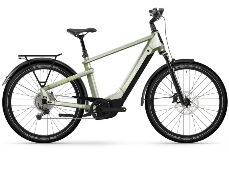 Winora Yakun X10 High | Trekking E-Bike | 27,5" | 800Wh Bosch CX | ivory green Größe: 54 cm