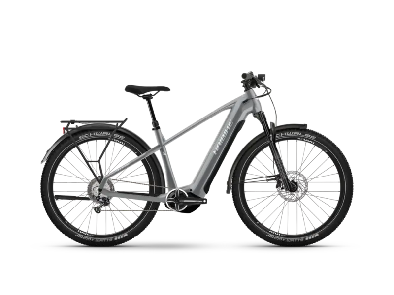 Haibike Trekking 7 High | Trekking E-Bike | 27,5" | 720Wh Yamaha PW-X3 | urban grau / weiß Größe: 45 cm