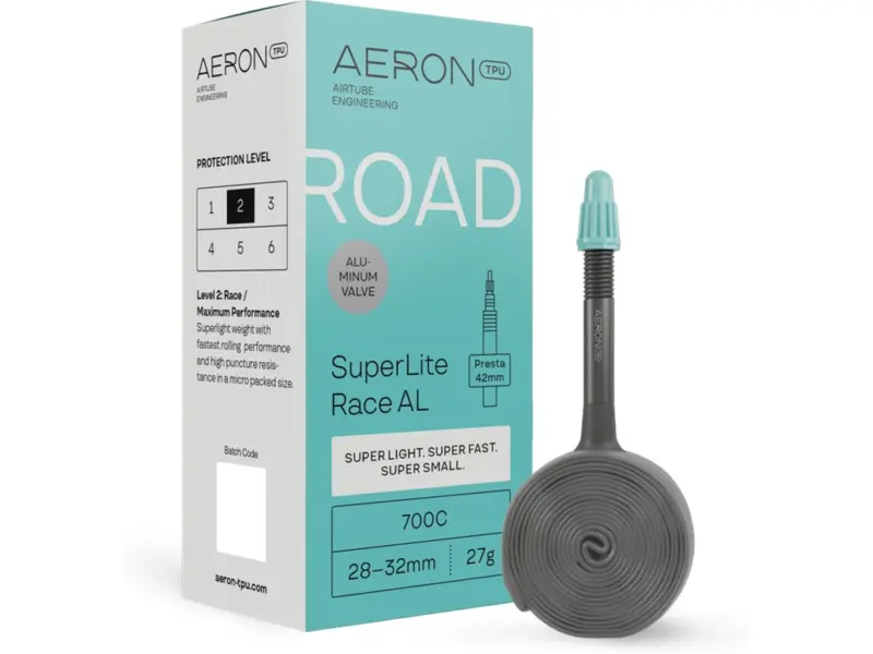 Aeron/TPU Road SuperLite Race AL Fahrradschlauch (700C | 28-32mm | PV42)