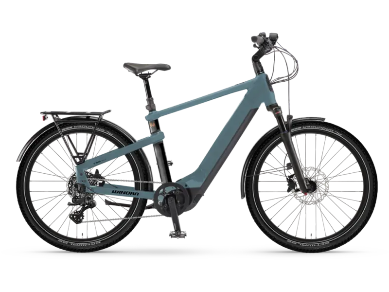 Winora Yakun X10 High | Trekking E-Bike | 27,5" | 750Wh Bosch CX | blau Größe: 55 cm