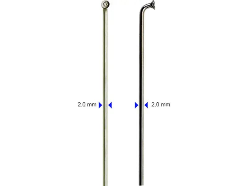 Messingschlager M28322301 Speichen (274 x Ø 2.0mm | 100 Stück | silber)