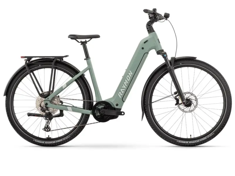 Raymon Tahona Pro Low | Trekking E-Bike | 29" | 800Wh Bosch Performance CX | mint / cotton / violet Größe: 44 cm