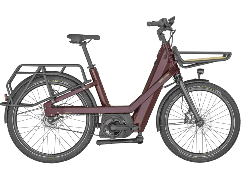 Bergamont E-Cargoville Bakery Elite | E-Lastenrad | 26" | 625Wh Bosch | bonbonrot Größe: 50 cm