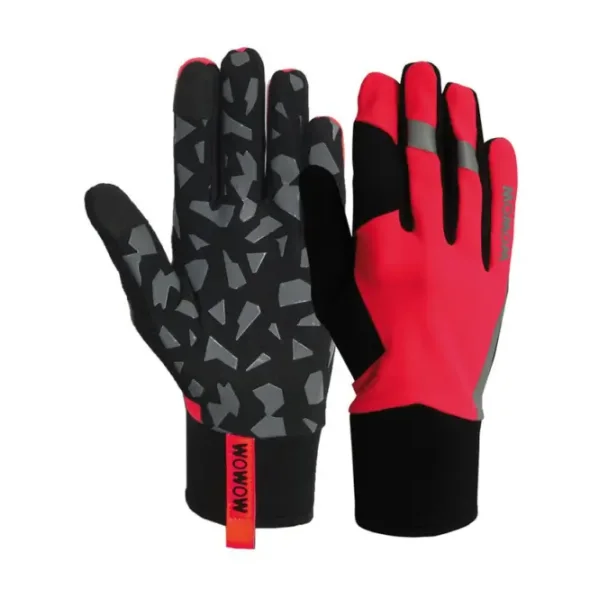 Wowow Early Fog Fluo Fahrradhandschuhe (rot) Größe:L