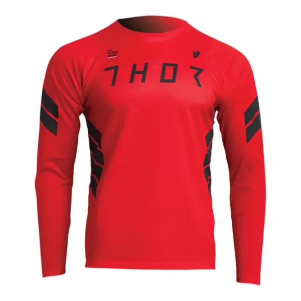 Thor Assist Sting Langarm Fahrradtrikot Herren (rot) Größe:M