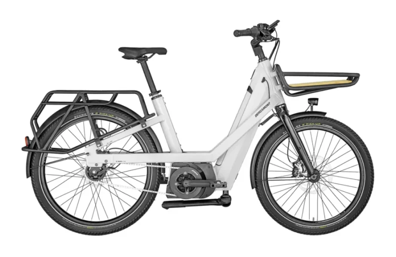 Bergamont E-Cargoville Bakery Expert | E-Lastenrad | 26" | 500Wh Bosch | glanzweiß Größe: 50 cm