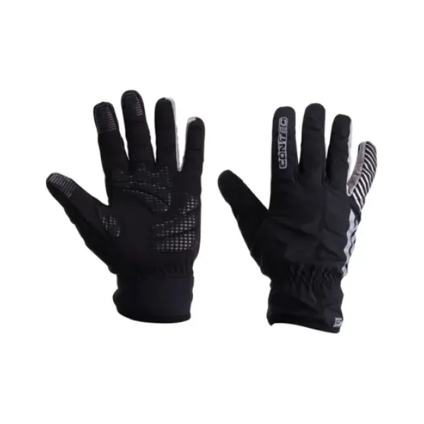 Contec Dense Waterproof Winter Fahrradhandschuhe (schwarz / grau) Größe:M