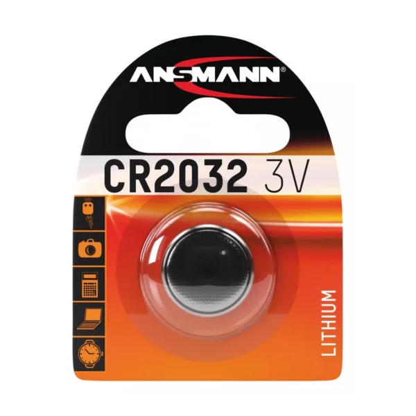 Ansmann Knopfzelle Batterie CR2032 Lithium, 3V